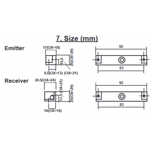 5SSR24BX OX/12M  Bezpečnostný magnetický kódovaný bezkontaktný spínač s relé